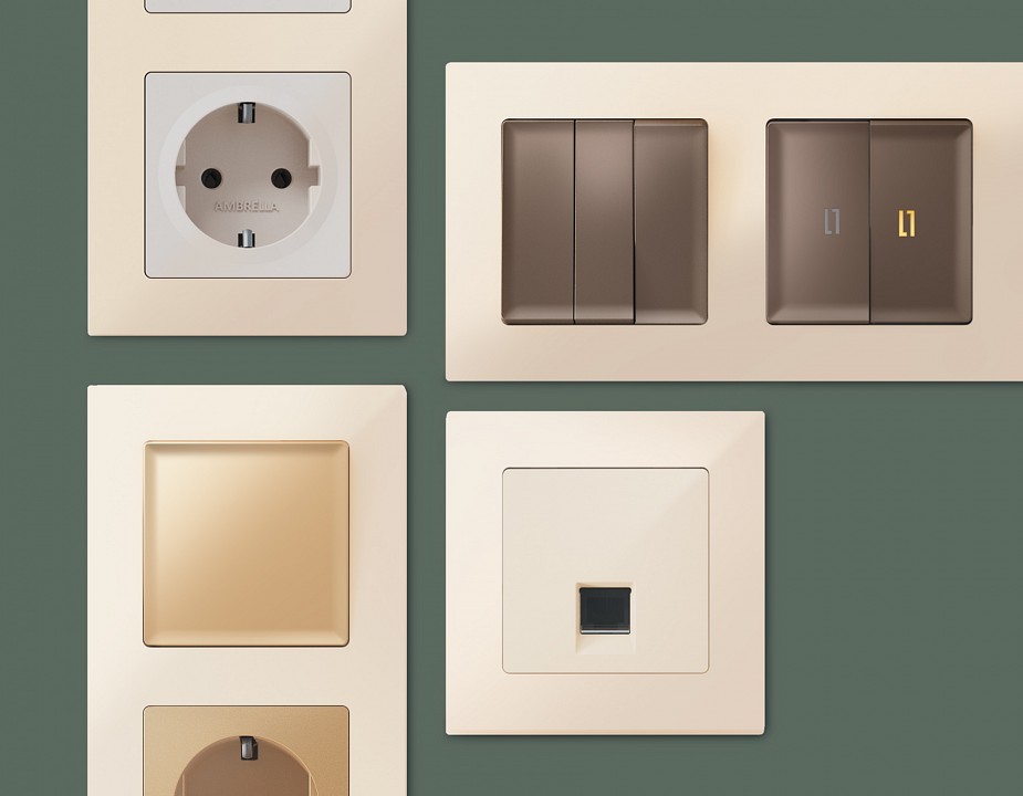 Рамка на 3 поста ambrella volt alfa af220303