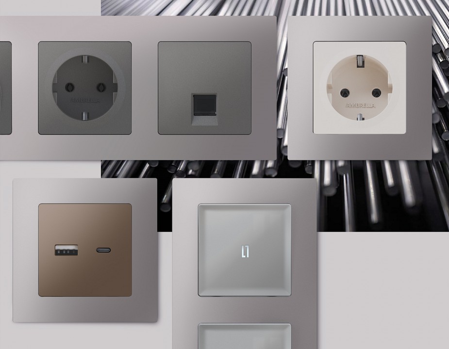 Рамка на 4 поста ambrella volt alfa af220504