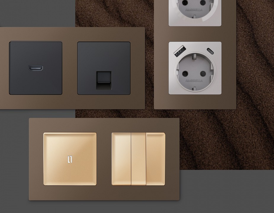 Рамка на 2 поста ambrella volt alfa af220632