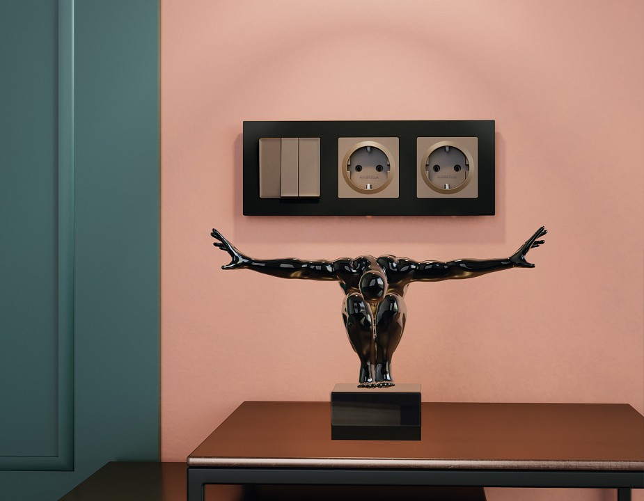 Рамка на 2 поста ambrella volt alfa af220702