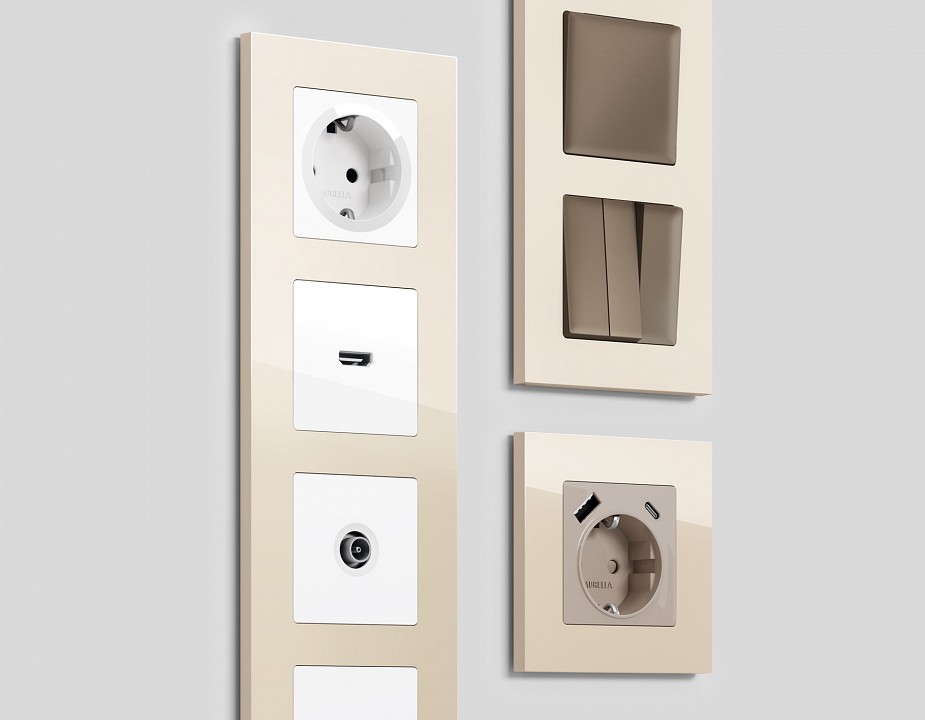 Рамка на 4 поста ambrella volt alfa af250304