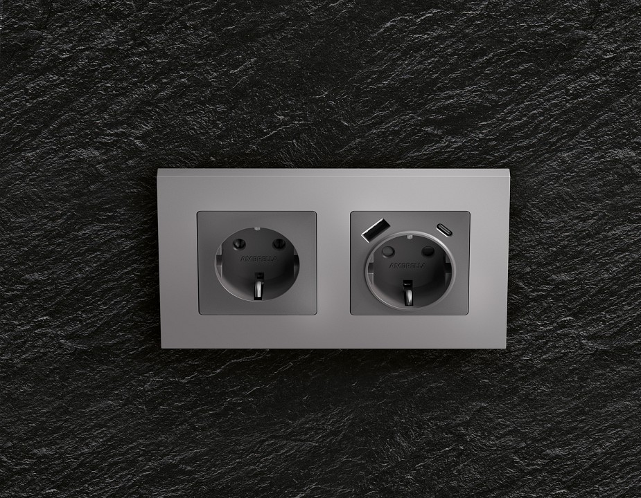 Рамка на 4 поста ambrella volt alfa af250504