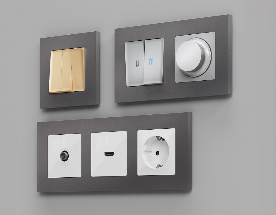 Рамка на 2 поста ambrella volt alfa af250652