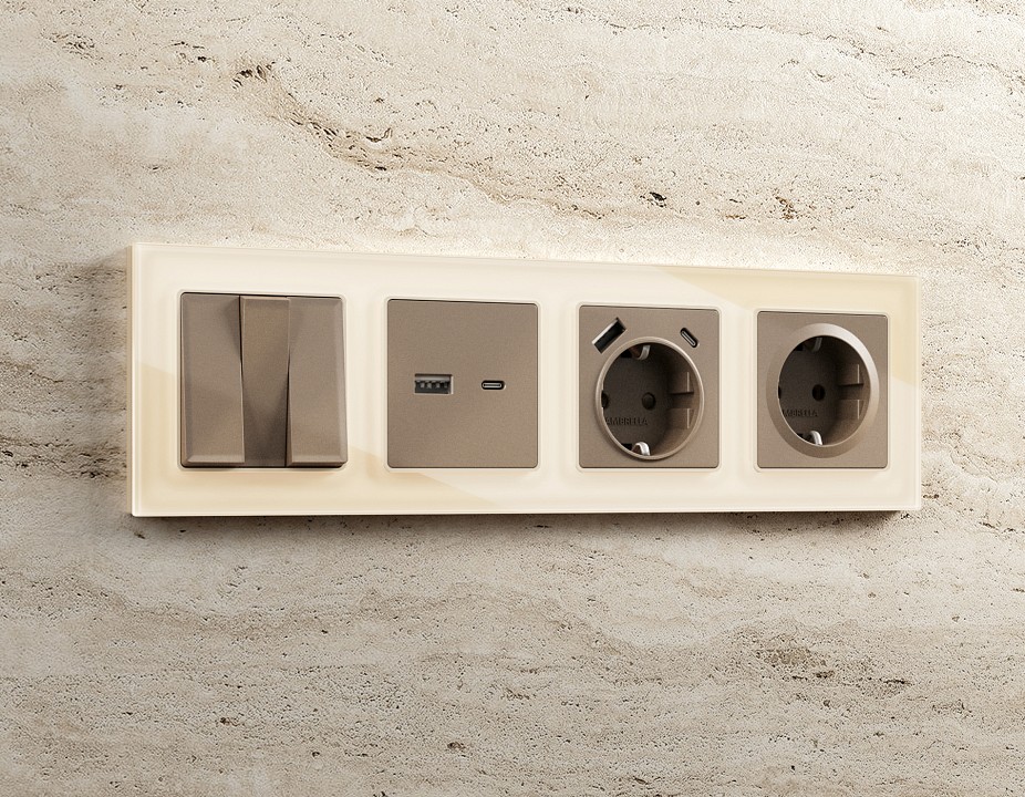 Рамка на 5 постов ambrella volt alfa af330305