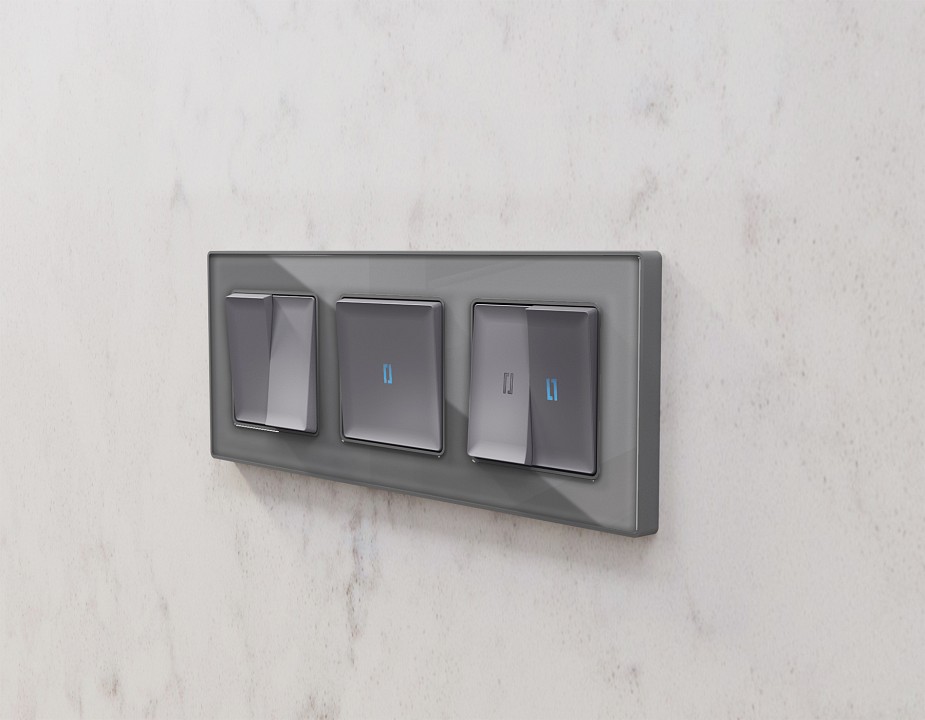 Рамка на 3 поста ambrella volt alfa af330503