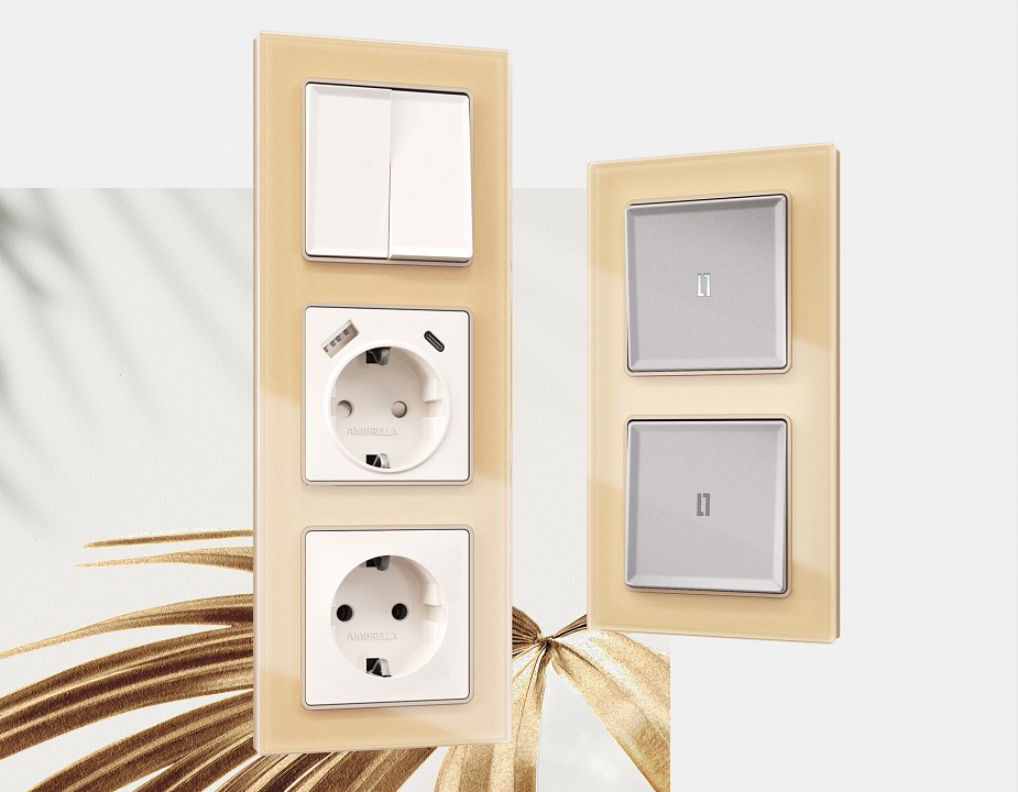 Рамка на 5 постов ambrella volt alfa af330605