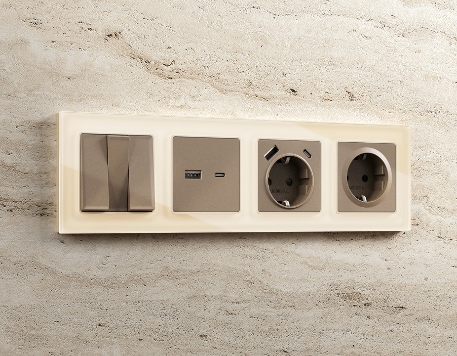 Рамка на 3 поста ambrella volt alfa af380303