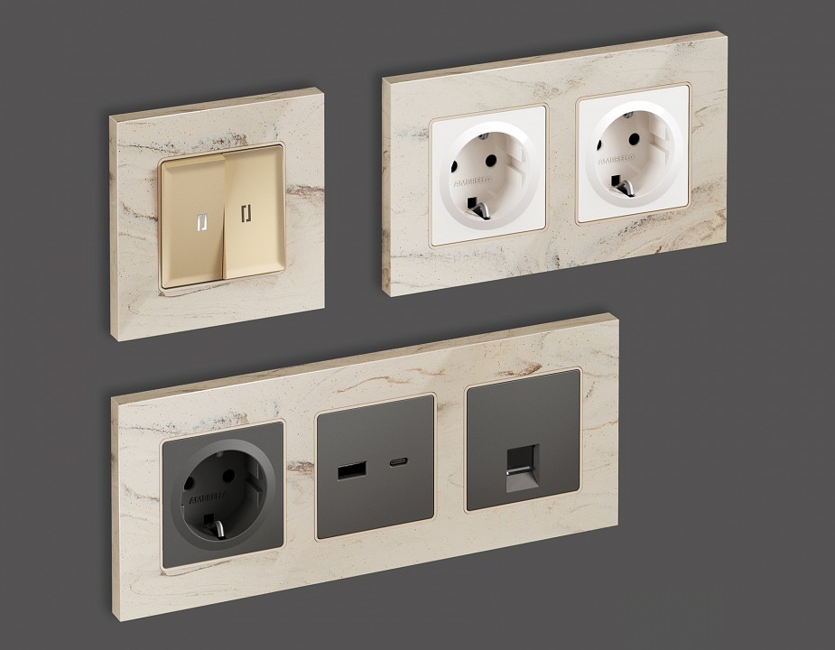 Рамка на 2 поста ambrella volt alfa af930602