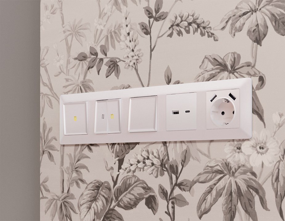 Клавиша для выключателя одноклавишного ambrella volt alfa ap2010