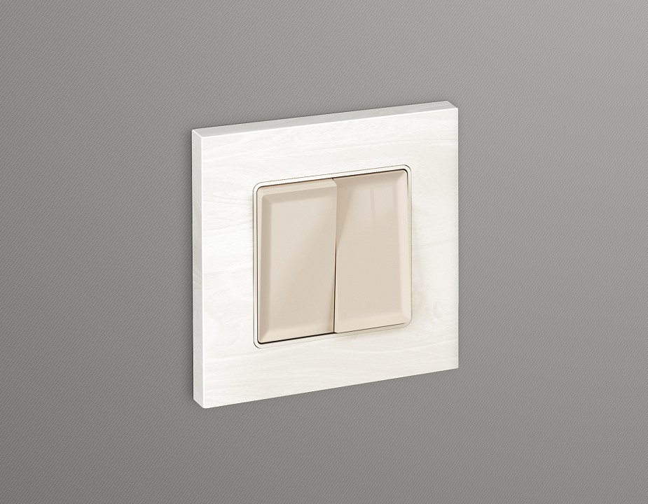 Клавиши для выключателя двухклавишного ambrella volt alfa ap3030