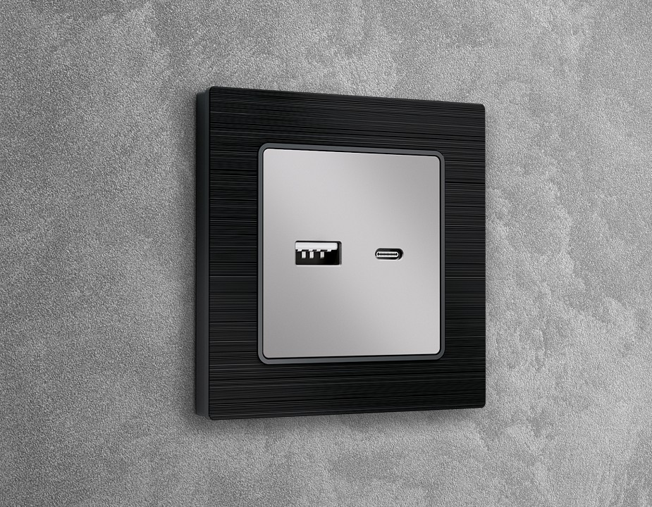 Накладка для розетки type a и c ambrella volt alfa ap4110