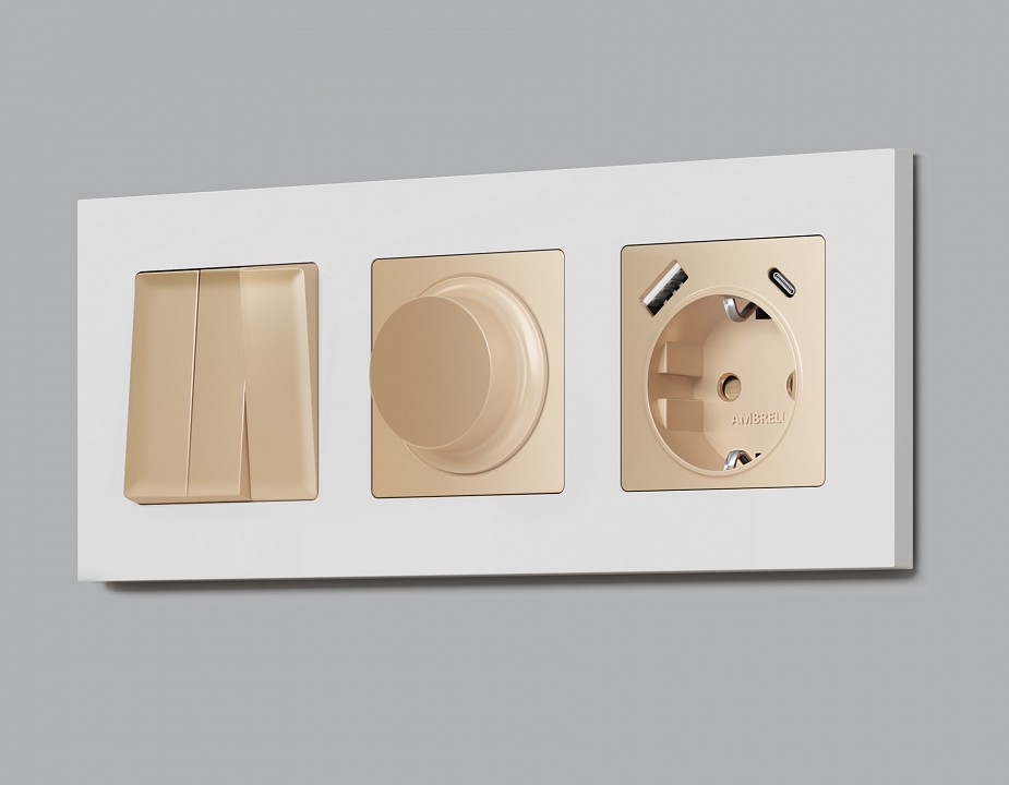 Накладка для диммера ambrella volt alfa ap6055