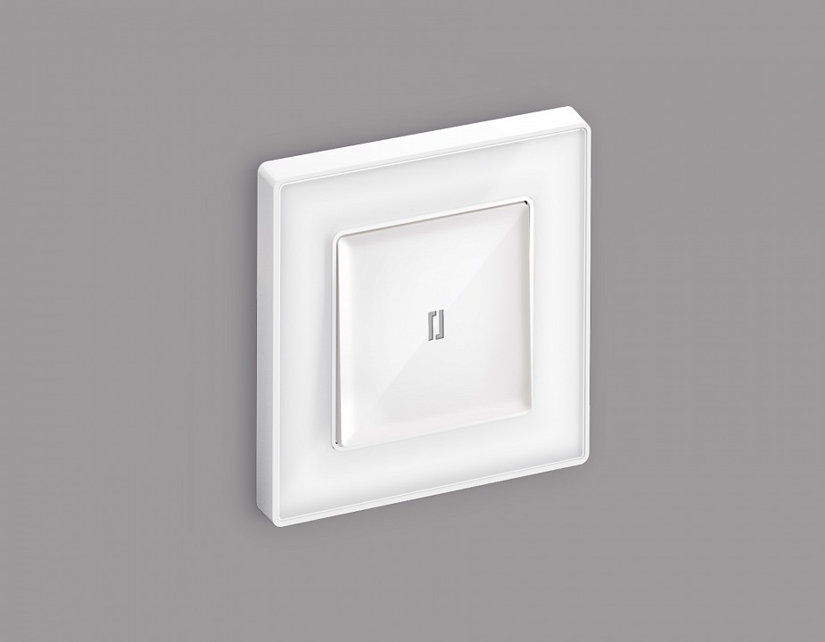 Выключатель одноклавишный с подсветкой без рамки ambrella volt alfa ma102015