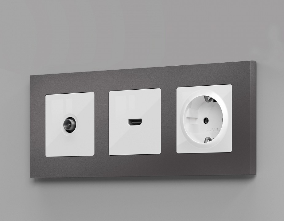 Розетка hdmi без рамки ambrella volt alfa ma114010