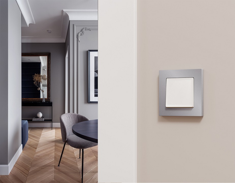 Выключатель двухполюсной самовозвратный без рамки ambrella volt ma ma121050