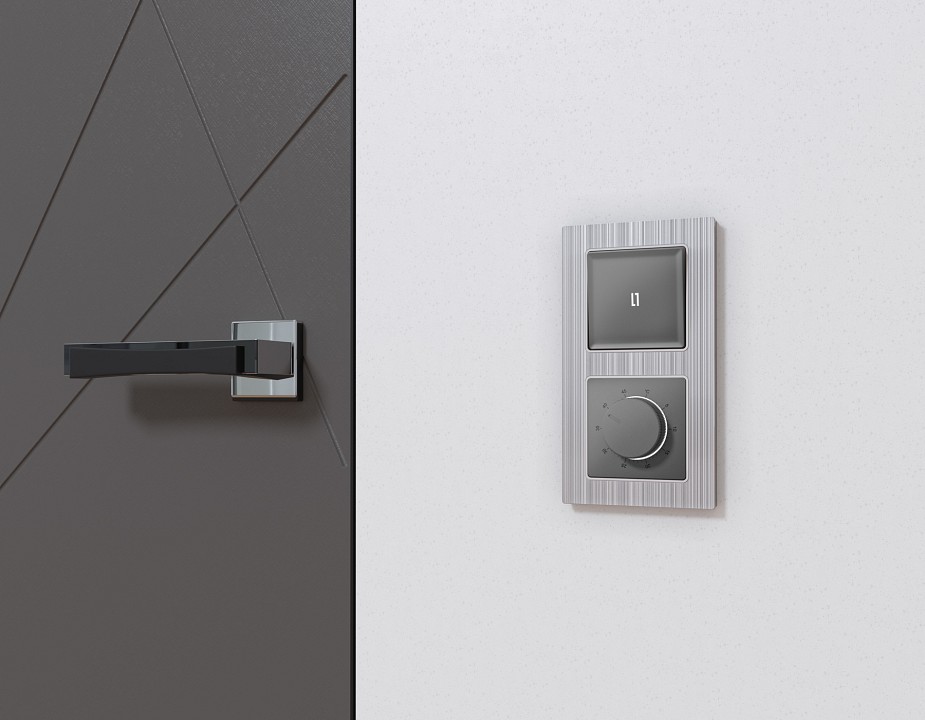 Терморегулятор электромеханический для теплого пола без рамки ambrella volt alfa ma655710