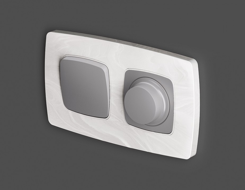 Выключатель самовозвратный одноклавишный без рамки ambrella volt mo mo501050