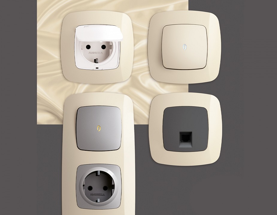 Рамка на 2 поста ambrella volt omega of140302