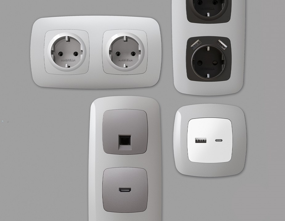 Рамка на 1 пост ambrella volt omega of140401