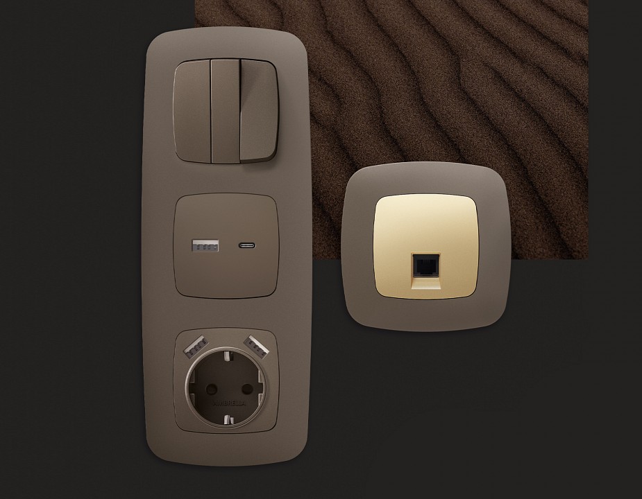 Рамка на 1 пост ambrella volt omega of140631