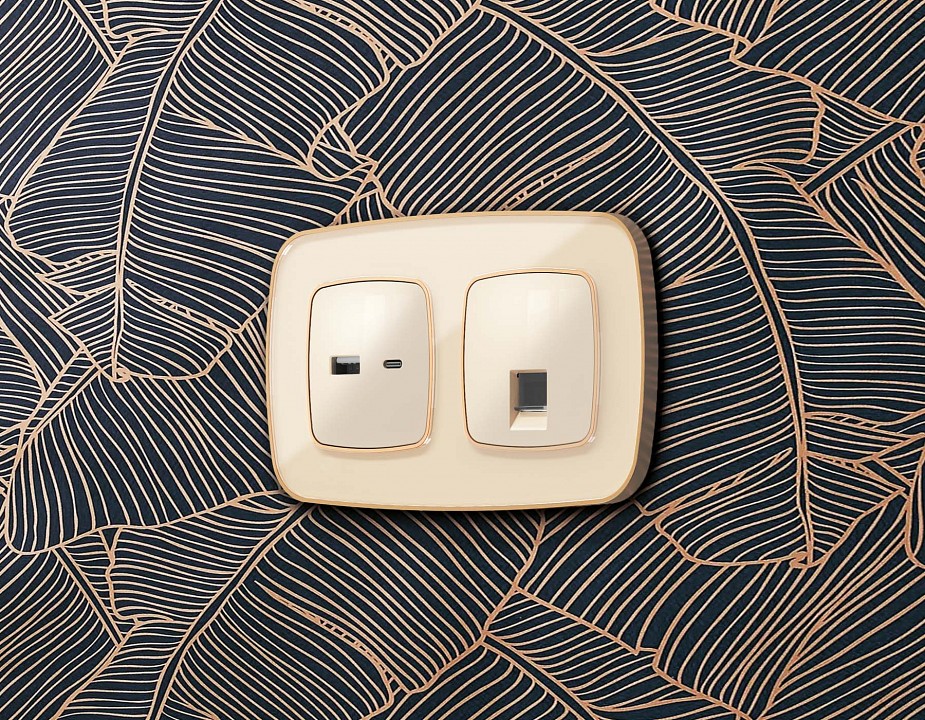 Рамка на 1 пост ambrella volt omega of640341