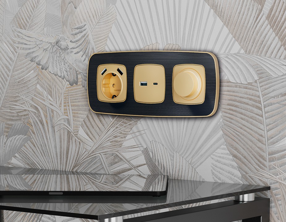 Рамка на 1 пост ambrella volt omega of640541