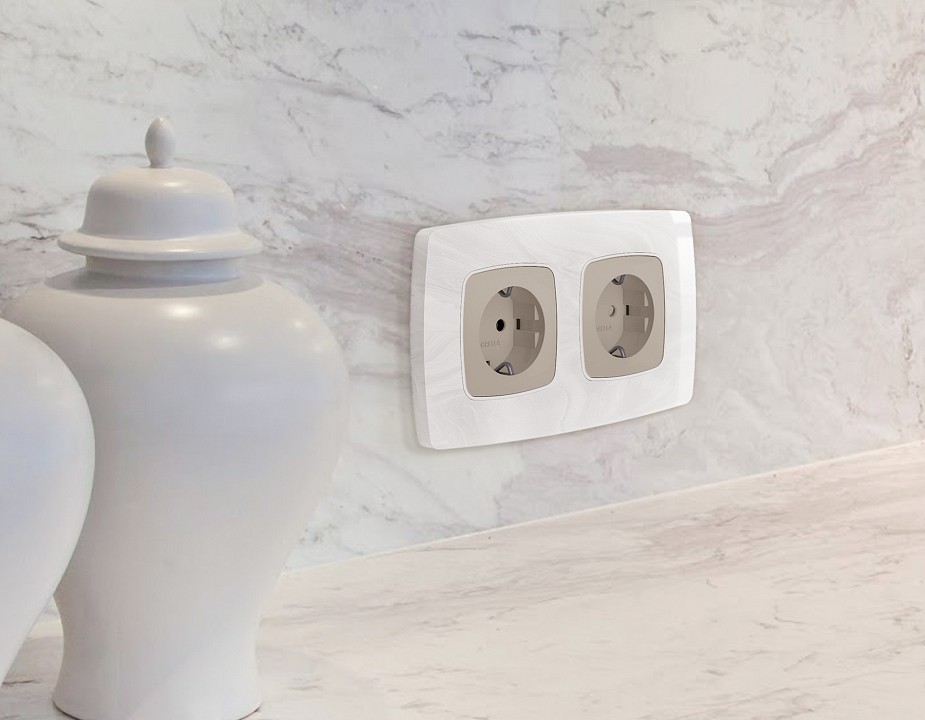 Рамка на 2 поста ambrella volt omega of940102