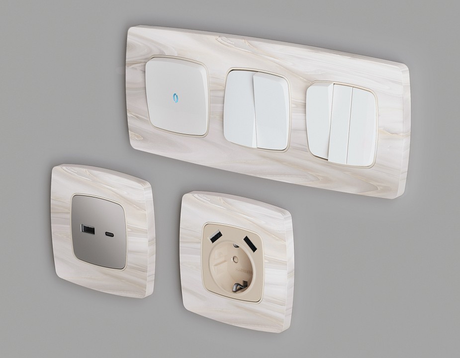 Рамка на 1 пост ambrella volt omega of940301