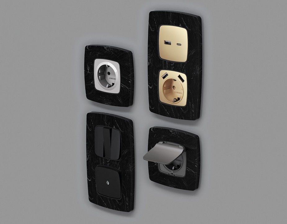 Рамка на 2 поста ambrella volt omega of940702