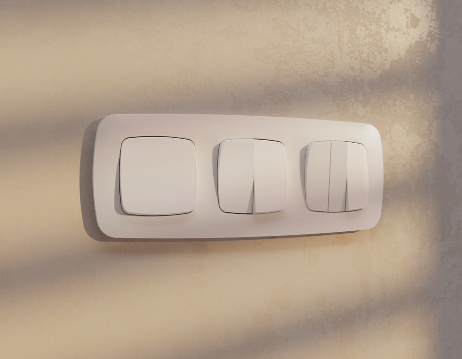 Клавиша для выключателя одноклавишного ambrella volt omega op2010