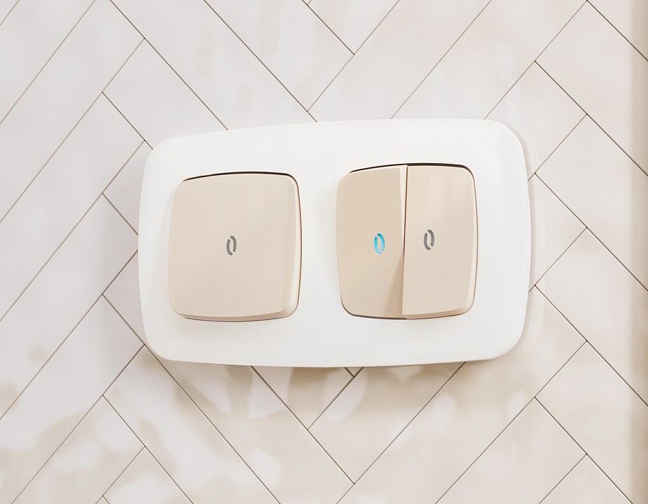 Клавиша для выключателя одноклавишного c подсветкой ambrella volt omega op3020