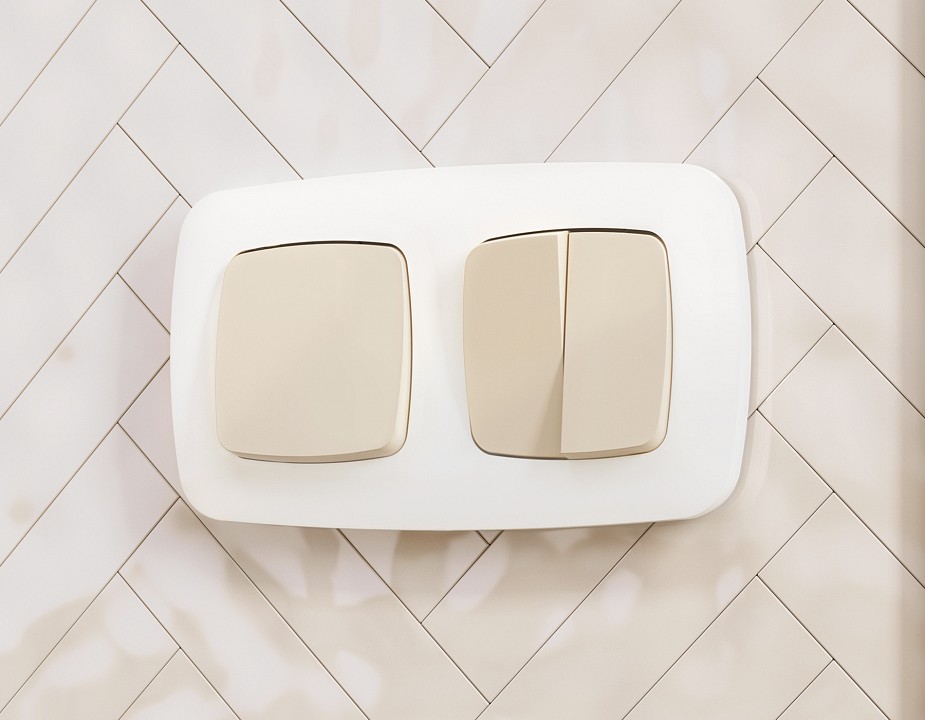 Клавиши для выключателя двухклавишного ambrella volt omega op3230