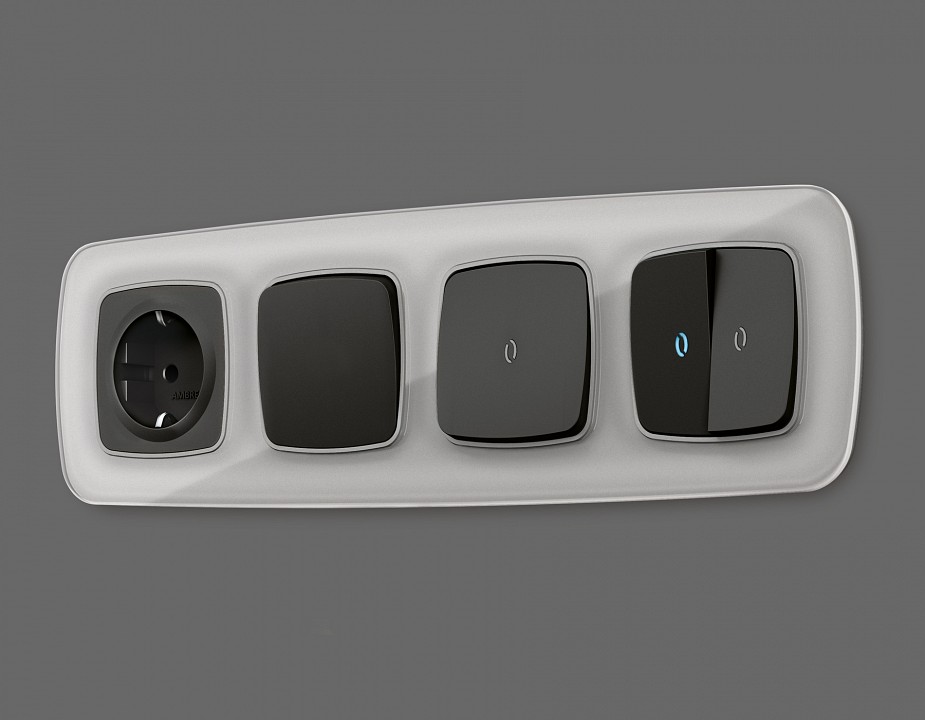 Клавиша для выключателя одноклавишного ambrella volt omega op8010