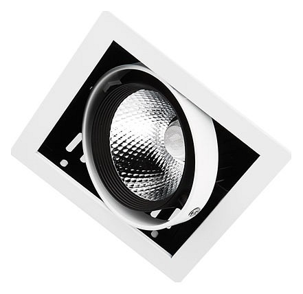 Встраиваемый светильник ambrella light cardano t811 bk/ch 12w 4200k