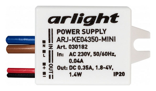 Блок питания с проводом arlight arj 030182