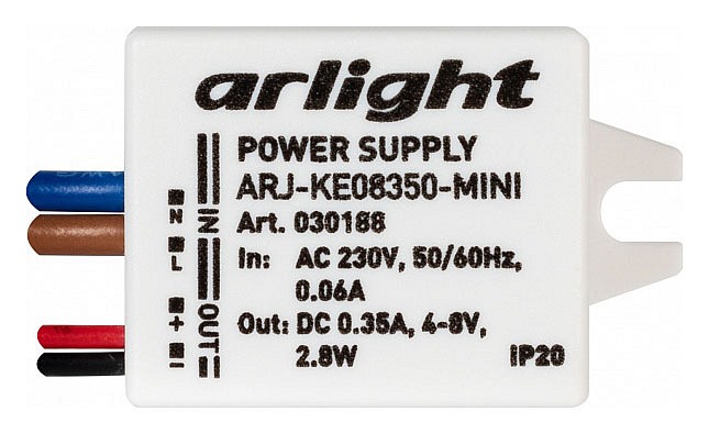 Блок питания с проводом arlight arj 030188