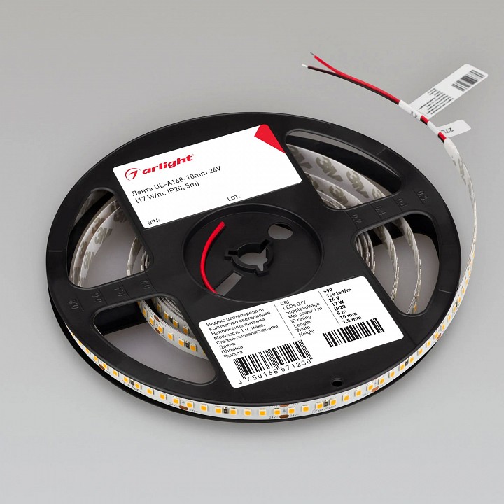 Лента светодиодная arlight a168 24v 10mm 17 w/m 042326
