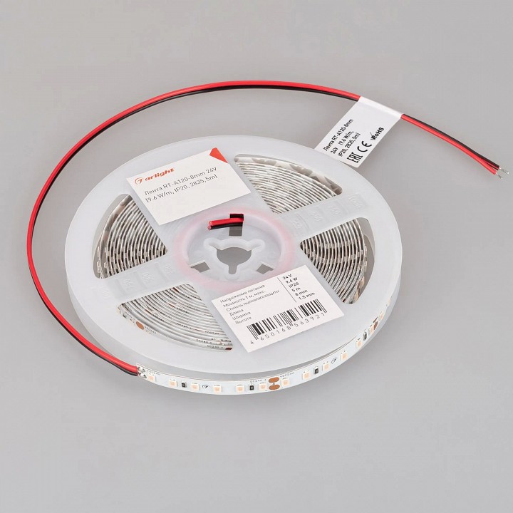 Лента светодиодная arlight a120 24v 8mm 9.6 w/m 043384