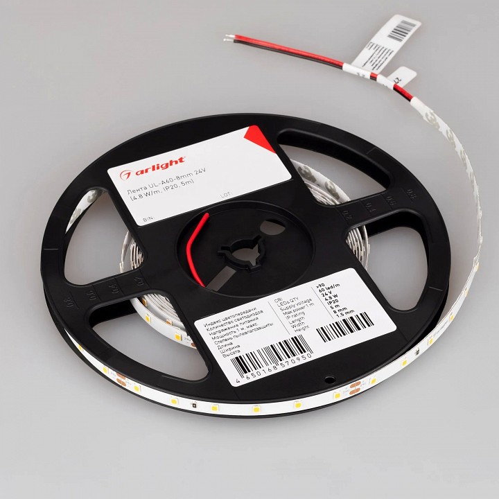 Лента светодиодная arlight a60 24v 8mm 7.2 w/m 044054