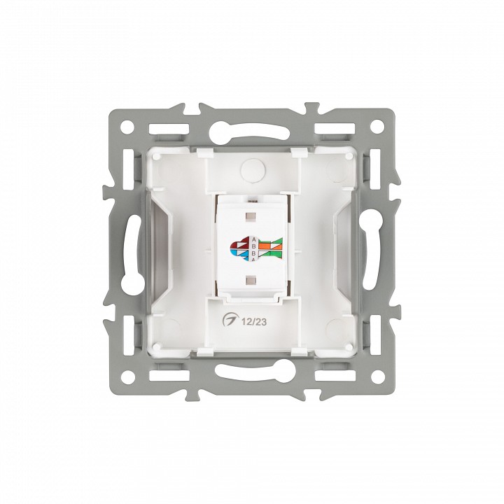 Розетка ethernet rj-45 и со шторками, Без рамки arlight sct 045301