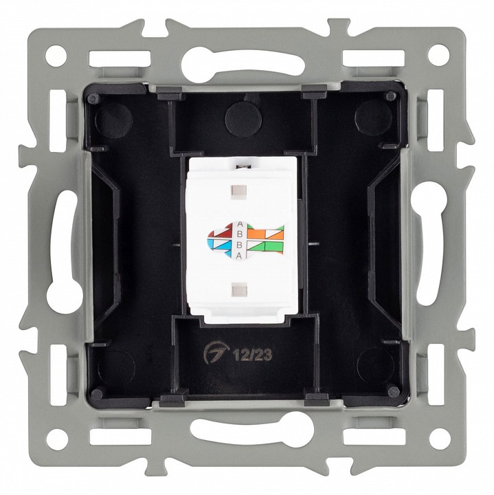 Розетка ethernet rj-45 и со шторками, Без рамки arlight sct 045334