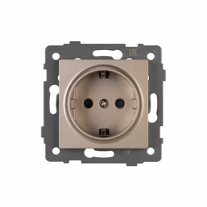 Розетка с заземлением, Без рамки arlight sct 049817