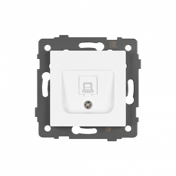 Розетка ethernet rj-45 и со шторками, Без рамки arlight sct 049842