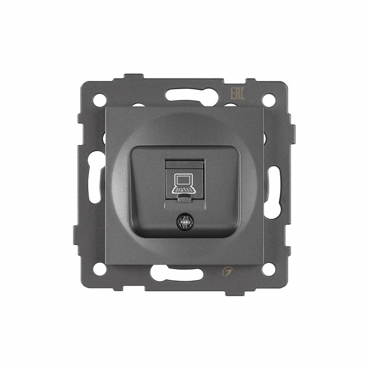 Розетка ethernet rj-45 и со шторками, Без рамки arlight sct 049848