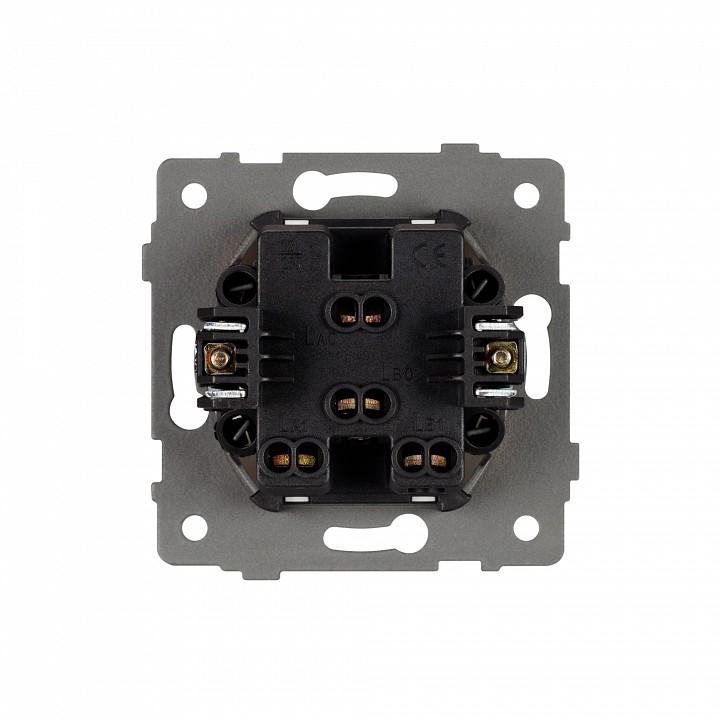 Выключатель самовозвратный двухклавишный без рамки arlight swt 049883