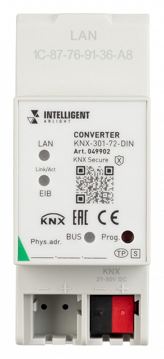 Конвертер knx-ethernet arlight intelligent 049902