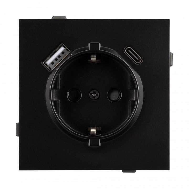 Розетка 2хusb type a и c без рамки arlight sct-tendo 054087