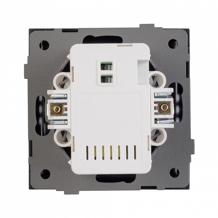 Розетка 2хusb type a и c без рамки arlight sct-tendo 054095