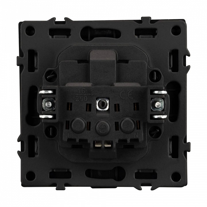 Розетка влагозащищенная с заземлением с крышкой, Без рамки arlight sct 054281