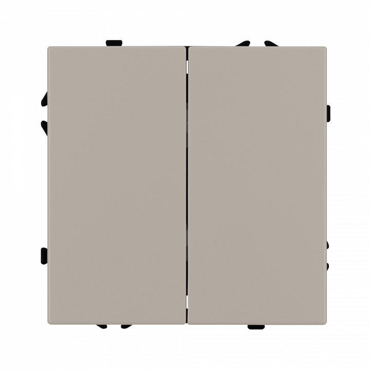 Выключатель двухклавишный без рамки arlight swt-nobe 059419